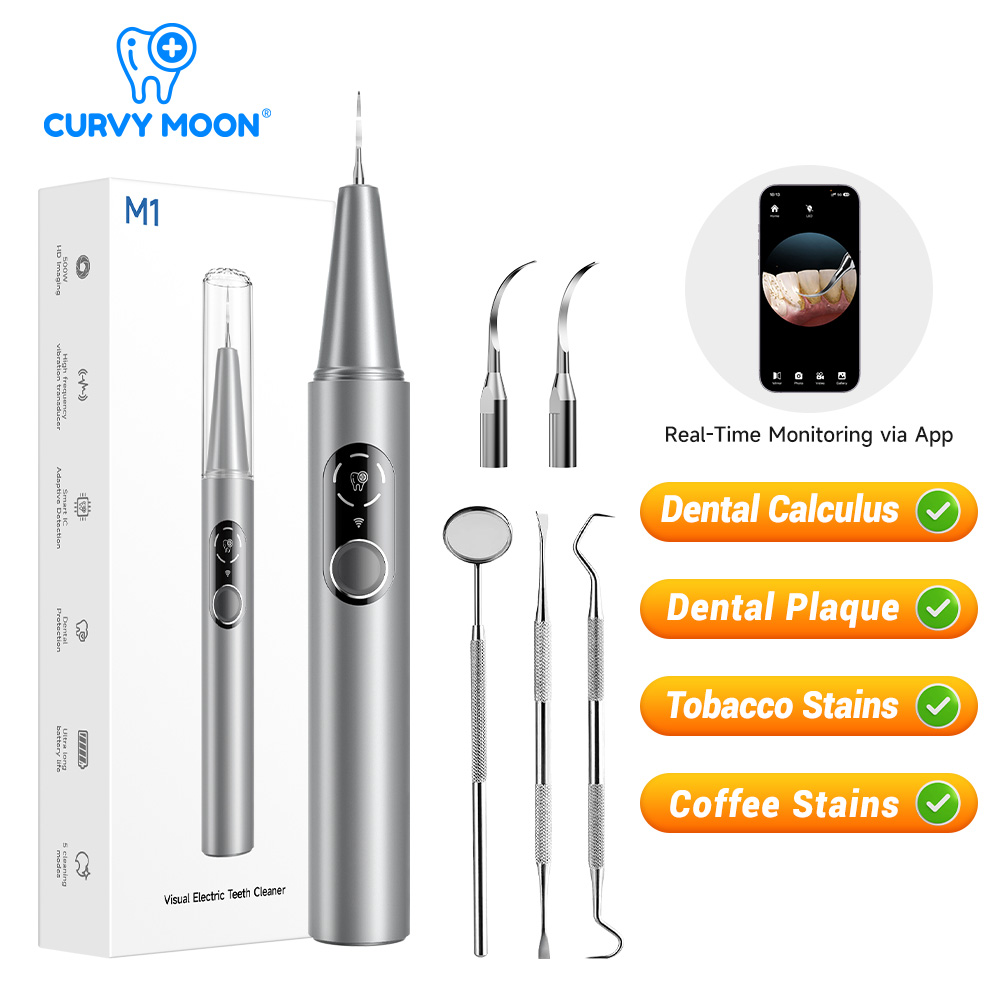 Teeth Whitening Express - CURVY MOON Pulitore Dentale Elettrico a